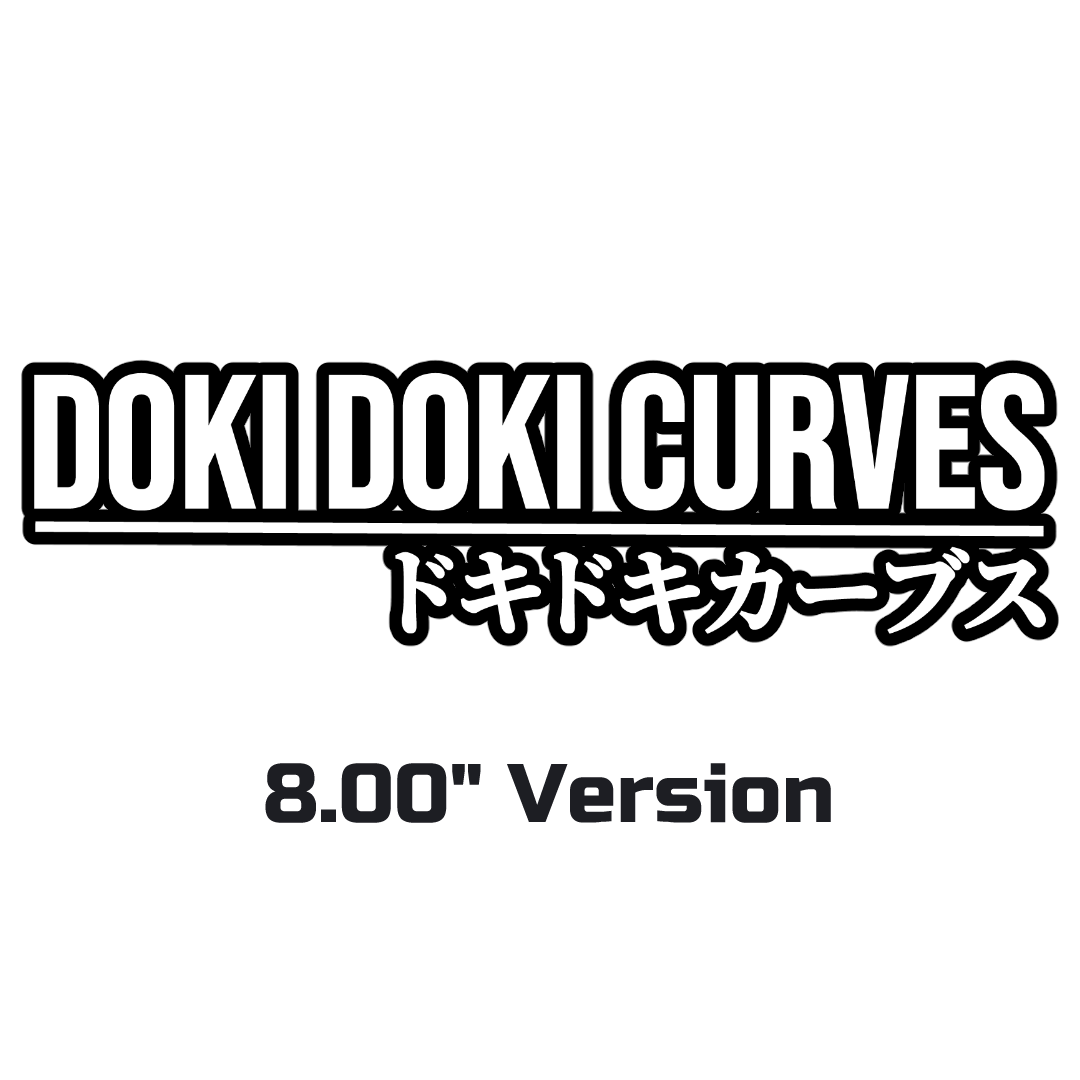 Doki Doki Curves Logo - 8" Version