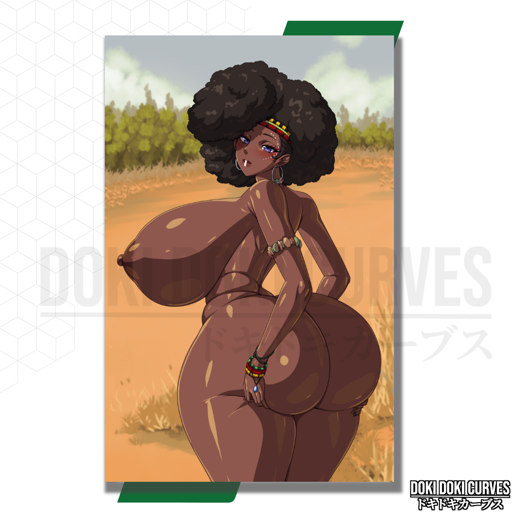 Africa-chan Art Print 18+