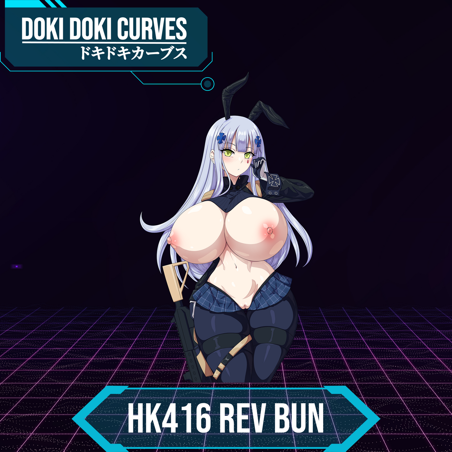 HK416 Reverse Bunny Vinyl Decal R18+