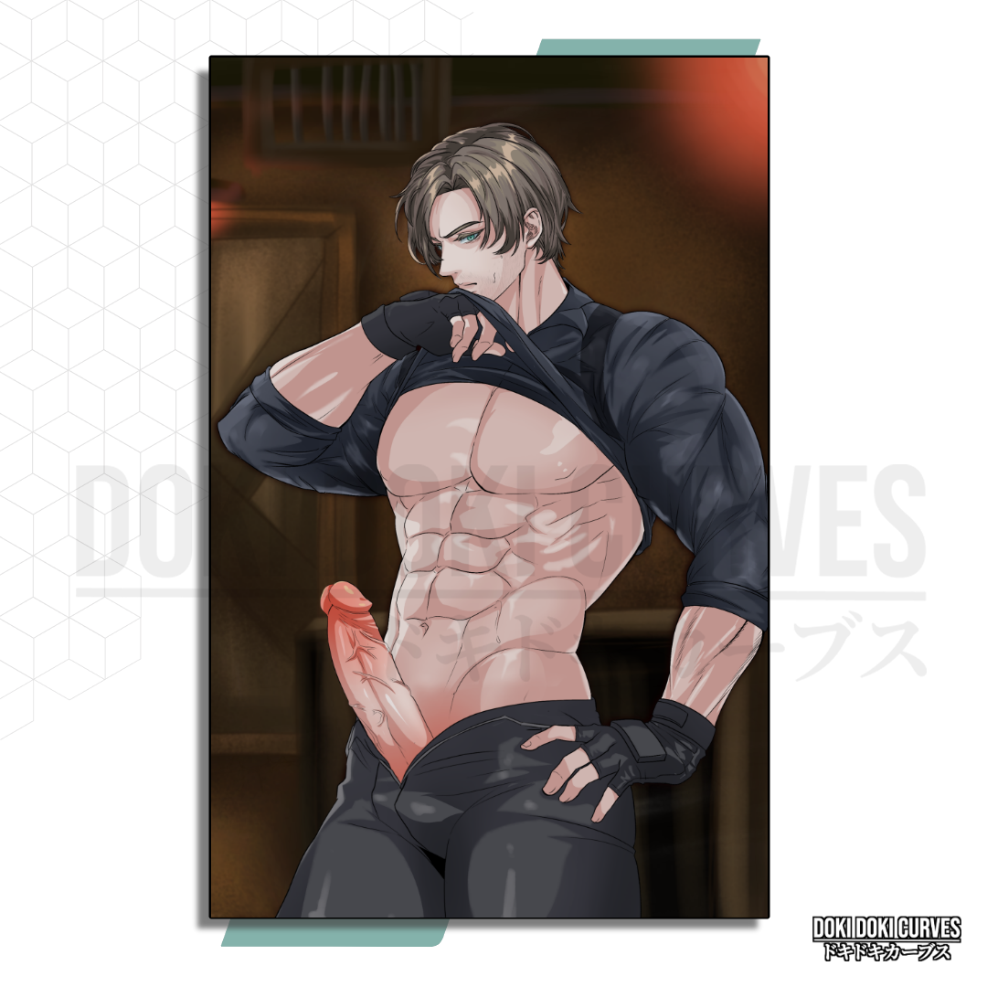 Leon Kennedy Art Print 18+