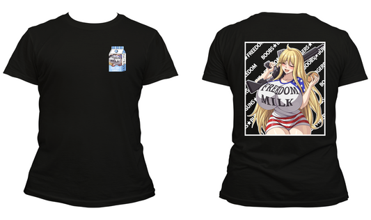 T-Shirt: Freedom Milk - Black