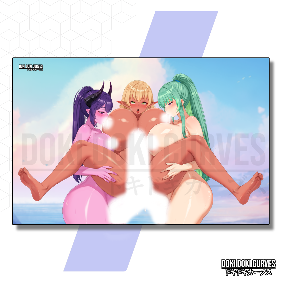Futa Threesome Art Print 18+