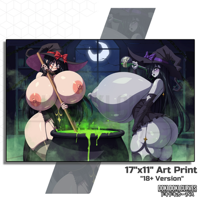 Halloween - Emi and Yukiko 18+ Art Print