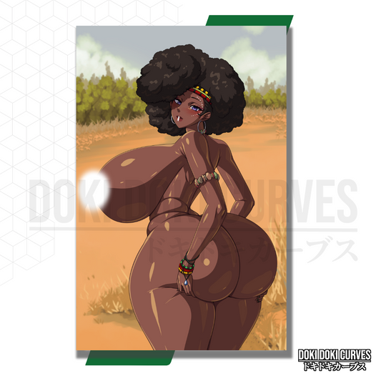 Africa-chan Art Print 18+