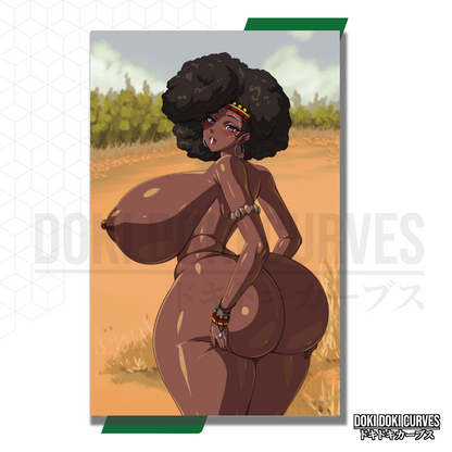 Africa-chan Art Print 18+
