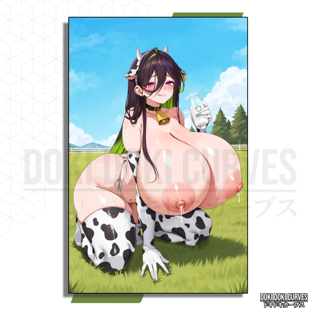 Guilty - Cow Bikini Art Print R18