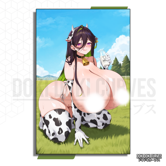 Guilty - Cow Bikini Art Print R18