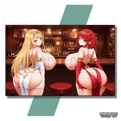 Pyra and Mythra Art Print R18