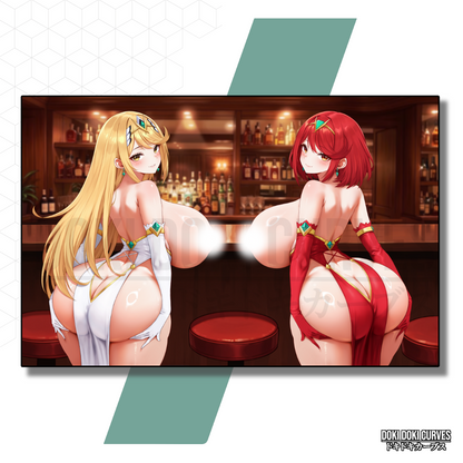 Pyra and Mythra Art Print R18